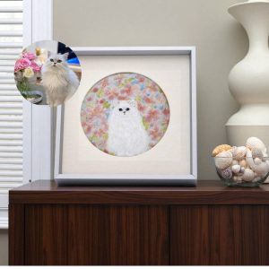 Custom Handcrafted Ceramic Pet Portrait– Handcrafted Artwork