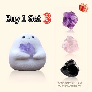 Harmy Crystal Spirite – Buy One, Get a Free Set: Obsidian, Rose Quartz & Amethyst