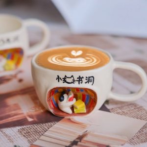 The "Book Nook" Cat Mug | Handmade Ceramic Art