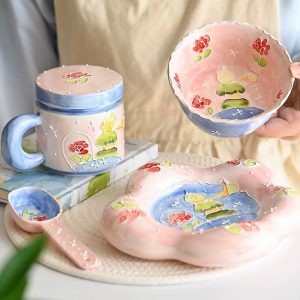 Little Prince Hand-Painted Breakfast Set (Cup, Bowl & Plate)