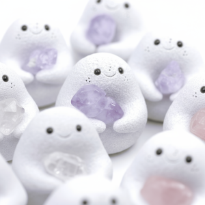 Harmy Ceramic Worry Stone – Smooth Touch, Crystal Energy | Holiday Edition