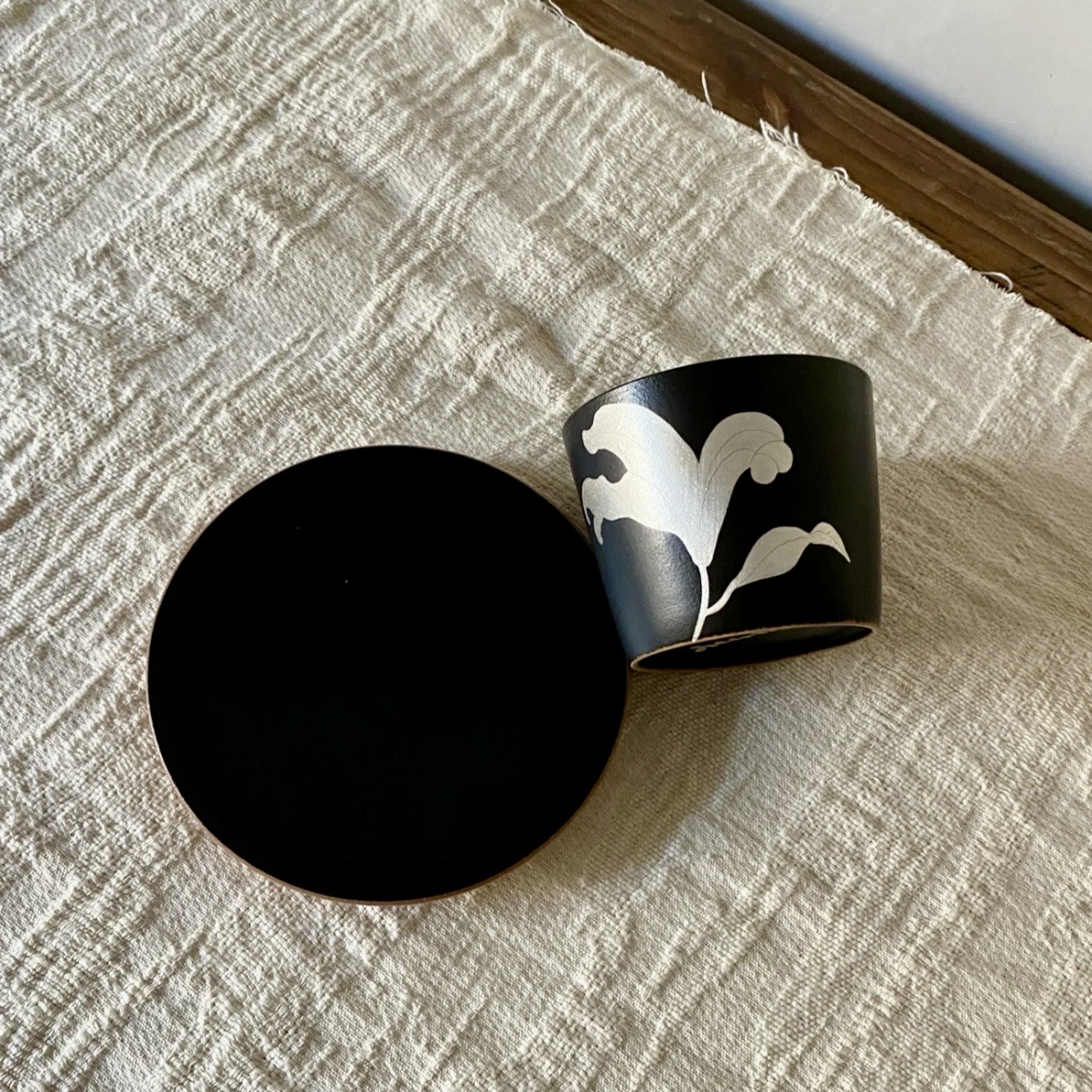 Dark-Glazed Relief Ceramic Panel - Image 2